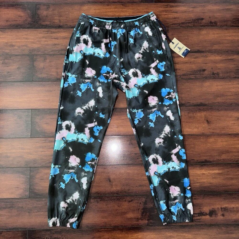 NWT Chubbies The Paint Parties Ultimate Sport Jogger Pants Black Size Medium